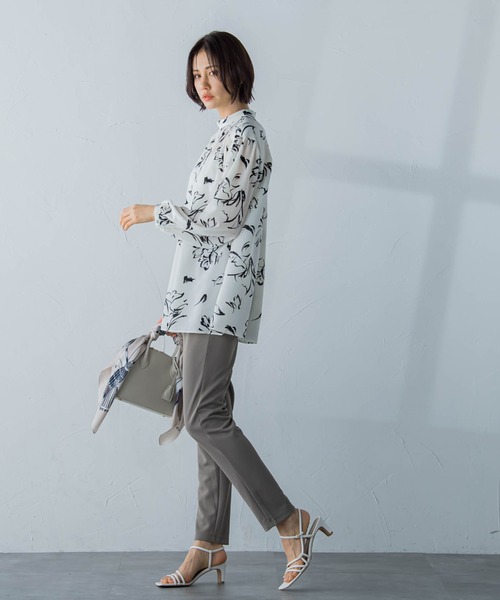 「LAUTREAMONT」 イージーパンツ 11号 ブラック レディース_画像8