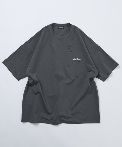 「WILD THINGS」 半袖Tシャツ MEDIUM スミクロ メンズ_画像9
