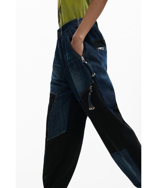 「Desigual」 デニムパンツ 36 ブルー レディース_画像4