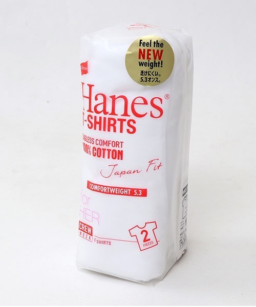 tシャツ 「Hanes/ヘインズ」レディース ジャパンフィットフォーハー「2枚組」クルーネックTシャツ 5.3oz レディース | Hanes | 13