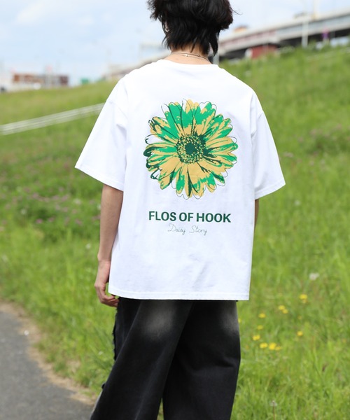 tシャツ HOOK -original- ポップマーガレットバックプリントTEE (SS