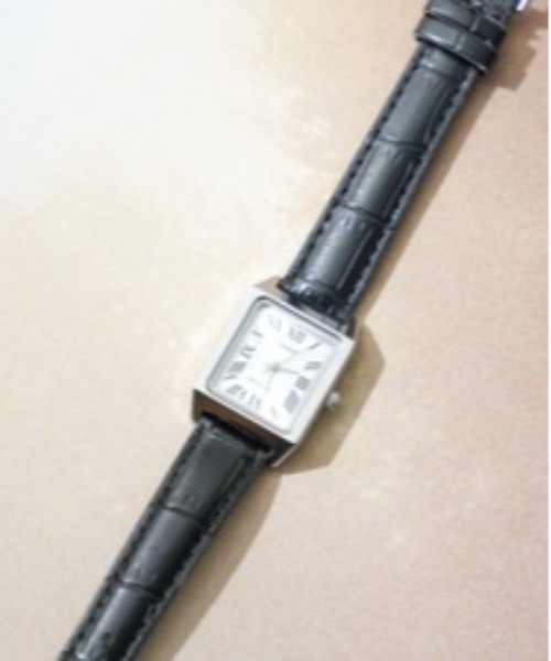 チープカシオ 腕時計 CASIO（カシオ)クラシック スクエア　レザー レディース メンズの画像