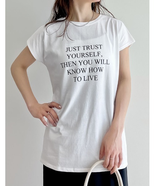 UVカットTシャツ レディース ネイビー　FORME ニッセン Tシャツ カットソー レディース UVカット 綿100