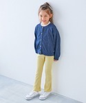 パンツ すらっと脚長 リブフレアパンツ キッズ...の詳細画像5