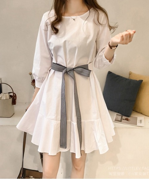 ワンピース リボン2WAY フレアワンピース : ZOZOTOWN Yahoo!店