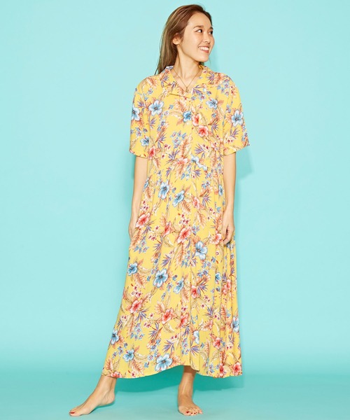 ワンピース シャツワンピース Kahiko プワナアロハシャツワンピース Zozotown Paypayモール店 通販 Paypayモール