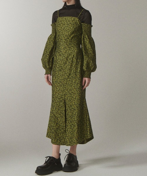 Bluelea ジャガードスカート Jacquard skirt LE CIEL BLEU（ルシェルブルー） スカート シャドウジャガードスカート