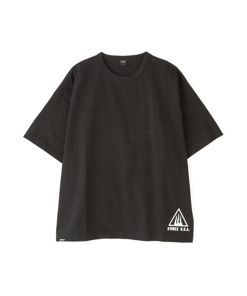 AB6IX エービーシックス Tシャツ ブラック 送料込 AVIREX ARCHIVE T-SHIRT / アヴィレックス アーカイブ 長袖T