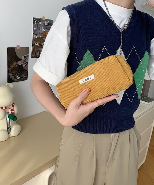 TONE SELECT GOODS ポーチ urbanfemine./コーデュロイペンケース