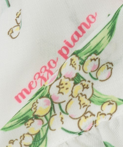 mezzo piano 刺繍入りクリームイエロードレスワンピース120 mezzo piano 刺繍入りクリームイエロードレスワンピース120