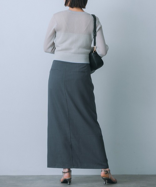 HEYUMM スカート ジップデザインナロースカート : ZOZOTOWN