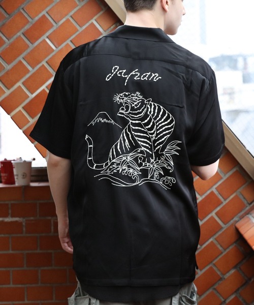 HOUSTON（ヒューストン） シャツ スーベニアシャツ(TIGER) メンズ