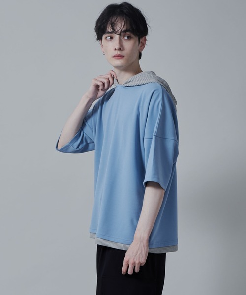 Lucy オーダー品 LUCY（ルーシー） パーカー LUCY/フェイクレイヤードフードT メンズ