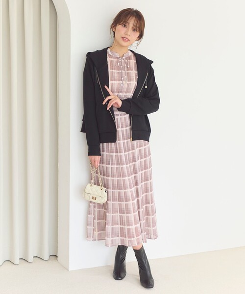 Feroux（フェルゥ） ワンピース 「洗える」プリーツ ワンピース 