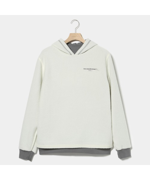 ロサーセン　リバーシブル　ボア　パーカー　フリース　ジャケット　ゴルフ　ウェア ROSASEN［ロサーセン］double face boa hoodie/ダブルフェイスボア