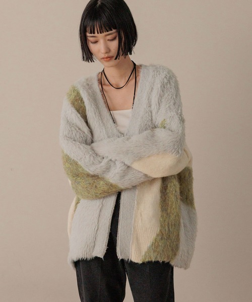 LOWRYS FARM（ローリーズファーム） カーディガン シャギーZIP