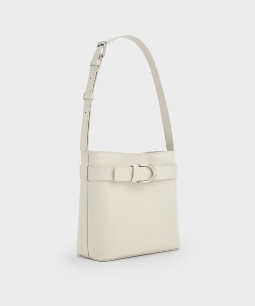 ■CHARLES & KEITH■Gabine Bucket Bag バゲットバッグ/送料込 CHARLES ＆ KEITH ショルダーバッグ バッグ Gabine ガビーヌ