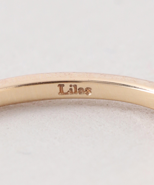 【新品同様】Lilas  シンプルピンキーリング　K10  5号 追加》シンプルピンキーリング K10（リング）｜Lilas（リラ）の