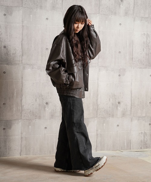 ブルゾン アウター F/レザー A-2 / F/Leather Blouson メンズ