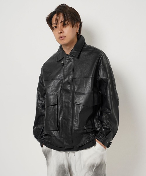 ブルゾン アウター F/レザー A-2 / F/Leather Blouson メンズ