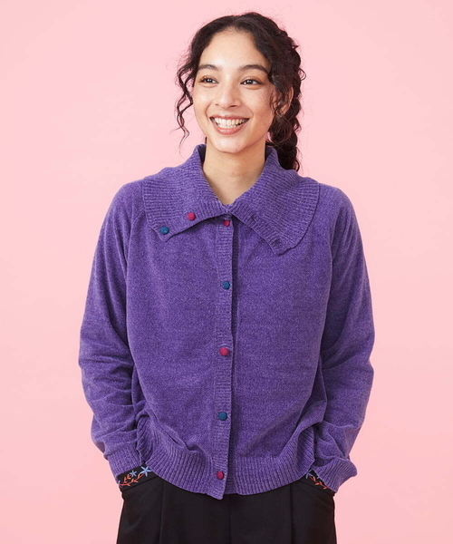 カーディガン Mini CHENILLE ニットカーディガン レディース Jocomomola カーディガン Mini CHENILLE ニットカーディガン