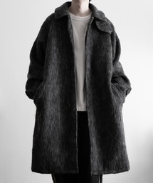 ステンカラーコート コート 「RUUBON」shaggy soutien collar coat / シャギーステンカラーコート メンズ レディース｜ZOZOTOWN Yahoo!店