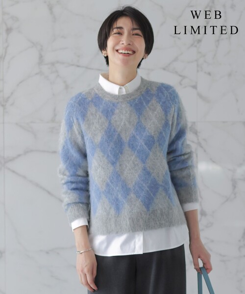 ニット セーター 「WEB限定」FLUFFY ARGYLE ニット レディース J.PRESS ニット セーター 「WEB限定」FLUFFY ARGYLE レディース