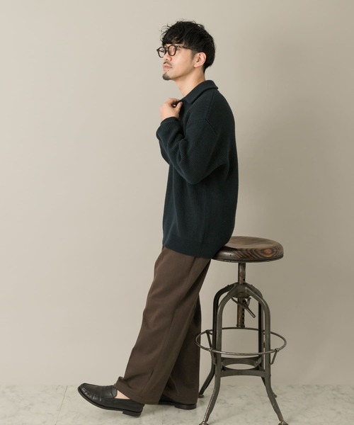 FRAMeWORKメリノウールポロニット Brooks Brothers｜メリノウール ポロセーター | Rakuten Fashion(楽天