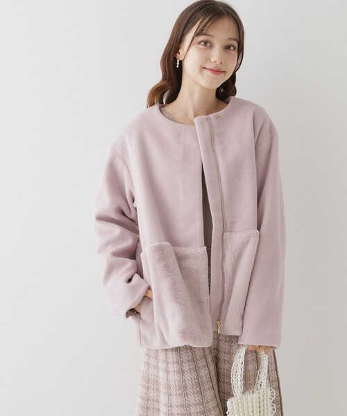 Couture Brooch（クチュール ブローチ） ノーカラーコート コート