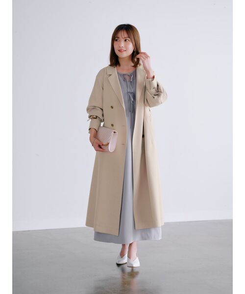 cohina チュールトップスキャミワンピースセット チュールトップスキャミワンピースセット | 小柄・低身長女性