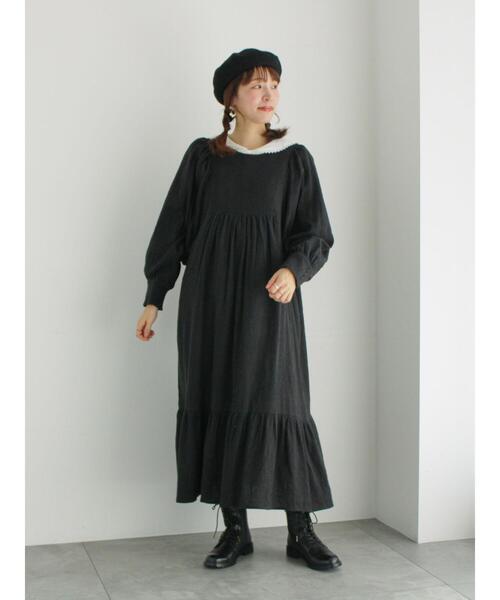 ワンピース メッシュ刺繍ベスト付ワンピース レディース : 88304599  