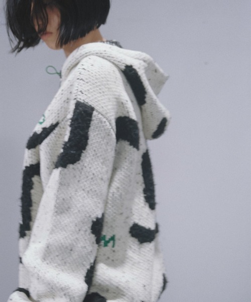 PAMM（パム） ニット セーター thanks sea knit anorak parka