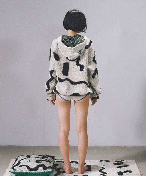 PAMM（パム） ニット セーター thanks sea knit anorak parka