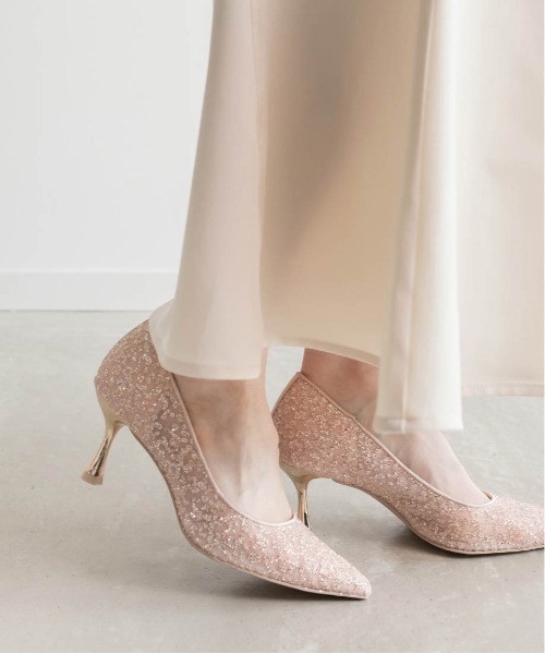 【美品・ぼぼ新品】RANDA グリッターチュールパンプス RANDA｜グリッターチュールパンプス | Rakuten Fashion(楽天