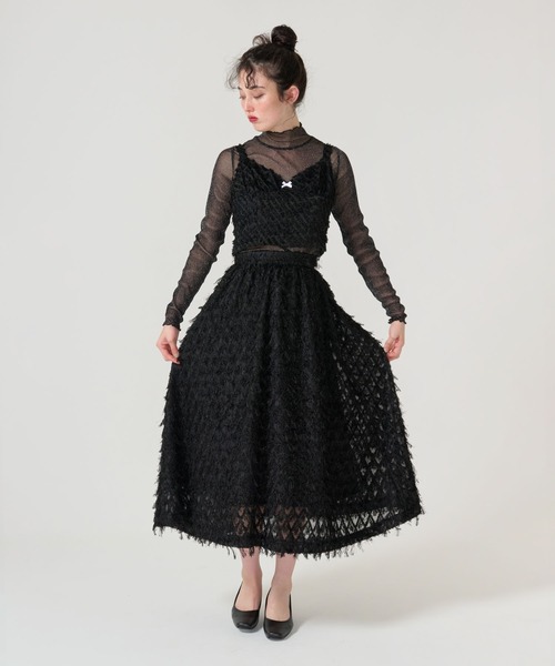 TINA：JOJUN（ティーナジョジュン） ワンピース フリンジ セットアップ