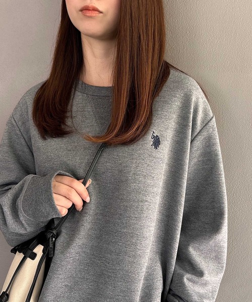 「SETUP7」 「U.S.POLO ASSN.」長袖カットソー S グレー レディース