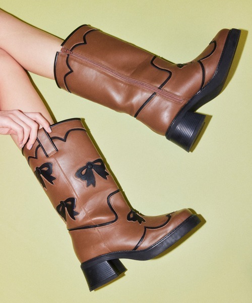 Candy Stripper（キャンディーストリッパー） ブーツ RIBBON WESTERN