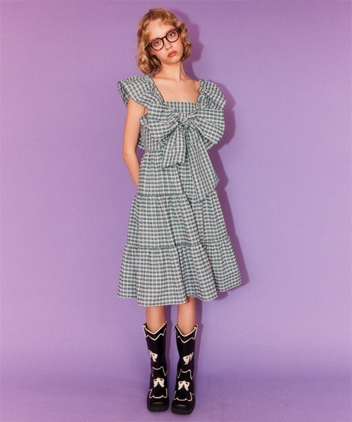 Candy Stripper（キャンディーストリッパー） ブーツ RIBBON WESTERN