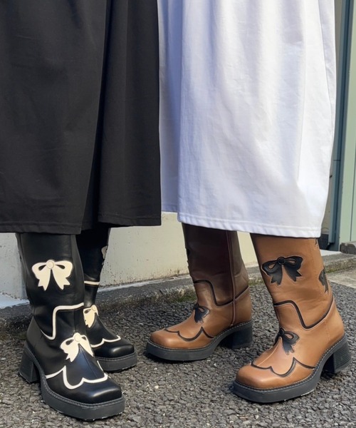 Candy Stripper（キャンディーストリッパー） ブーツ RIBBON WESTERN