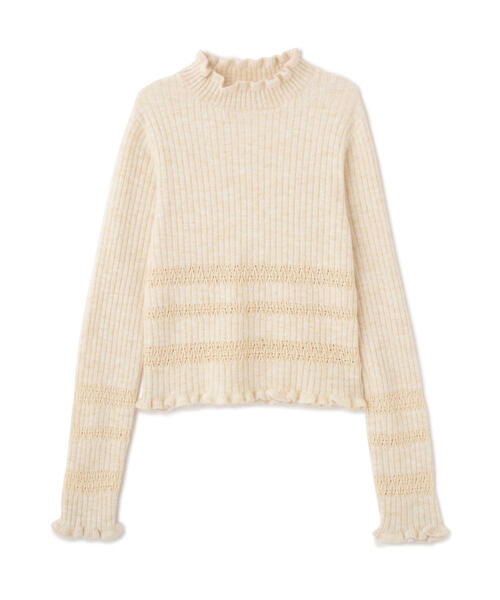 FREE'S MART（フリーズマート） ニット セーター 透かし編みボーダー