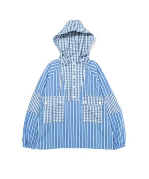 ブラウス シャツ F/CE. PANELLED HOODIE SHIRT / エフシーイー パネリング フーディー シャツ レディース メンズの画像
