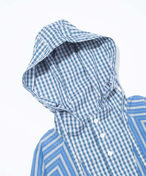 ブラウス シャツ F/CE. PANELLED HOODIE SHIRT / エフシーイー パネリング フーディー シャツ レディース メンズ F/CE. ブラウス シャツ PANELLED HOODIE SHIRT / エフシーイー