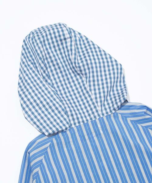 ブラウス シャツ F/CE. PANELLED HOODIE SHIRT / エフシーイー パネリング フーディー シャツ レディース メンズの画像