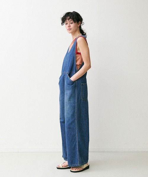 希少　美品　JOHNBULL 11オンスデニムボヘミアンサロペット Johnbull サロペット オーバーオール デニムワーク