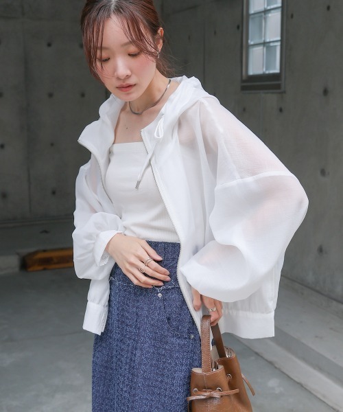 値下げしました！Smyeon フード付き シアーパーカー Bab / Bou Jeloud｜フード付きシアーパーカー | Rakuten Fashion