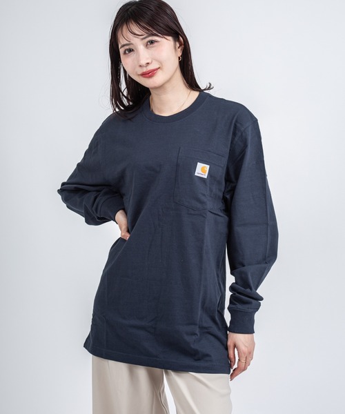 Carhartt（カーハート） tシャツ 「CARHARTT」長袖 クルーネック
