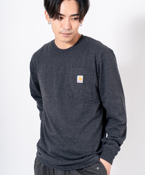 tシャツ 「CARHARTT」長袖　クルーネックポケットTシャツ　L/S TEE ユニセックス レディース メンズ