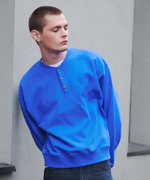Regen Glanz トレーナー スウェット henry neck sweatshirt/ヘンリー