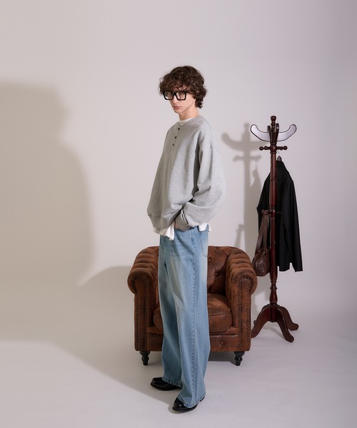 Regen Glanz トレーナー スウェット henry neck sweatshirt/ヘンリー