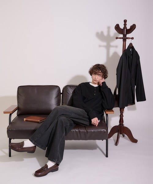 Regen Glanz トレーナー スウェット henry neck sweatshirt/ヘンリー